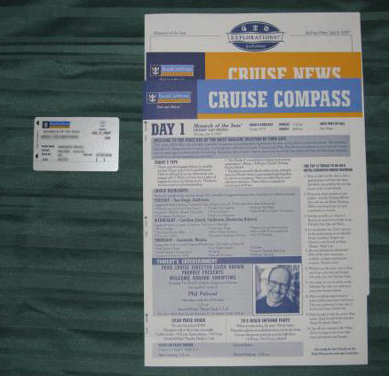 船内新聞(コンパス)とシーパスカード